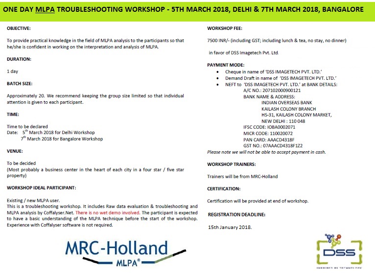MRC Conducts MLPA Workshop in India