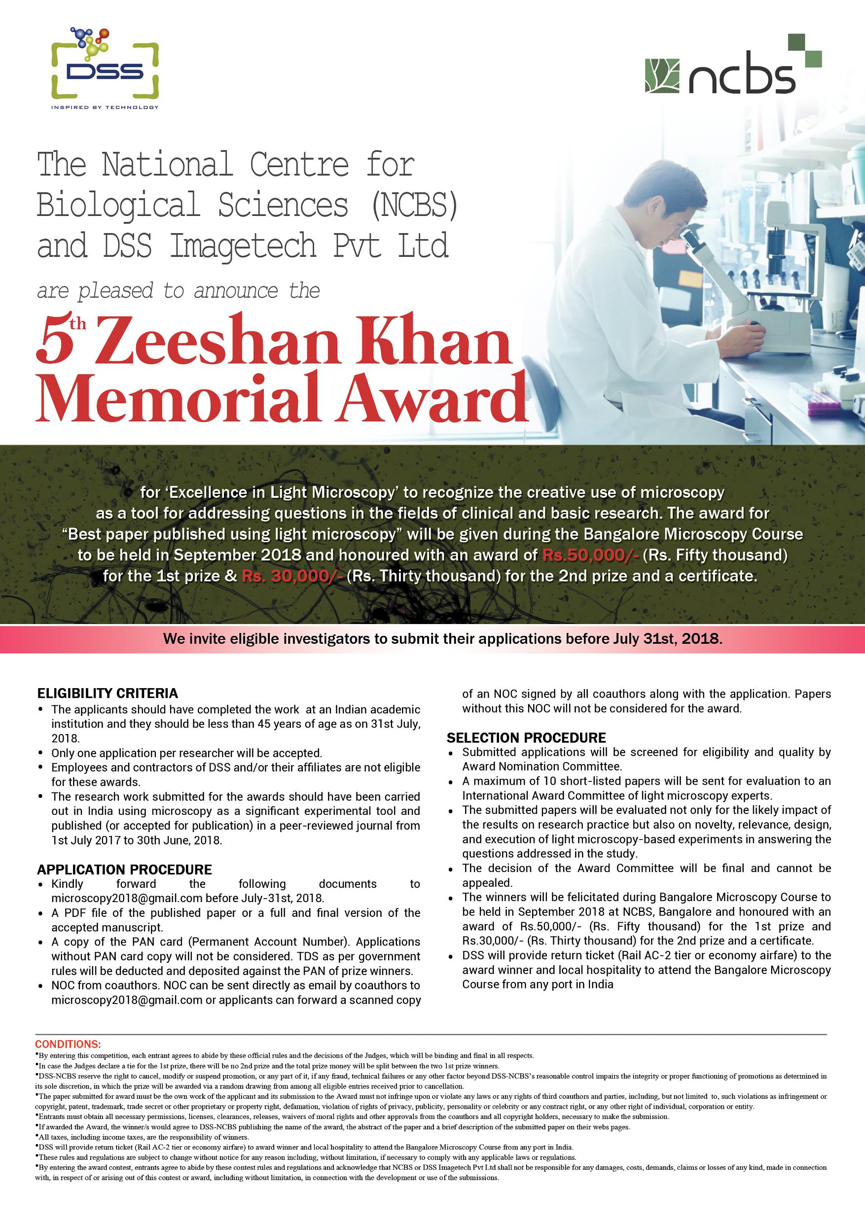 5th Zeeshan Khan MemorialAwards