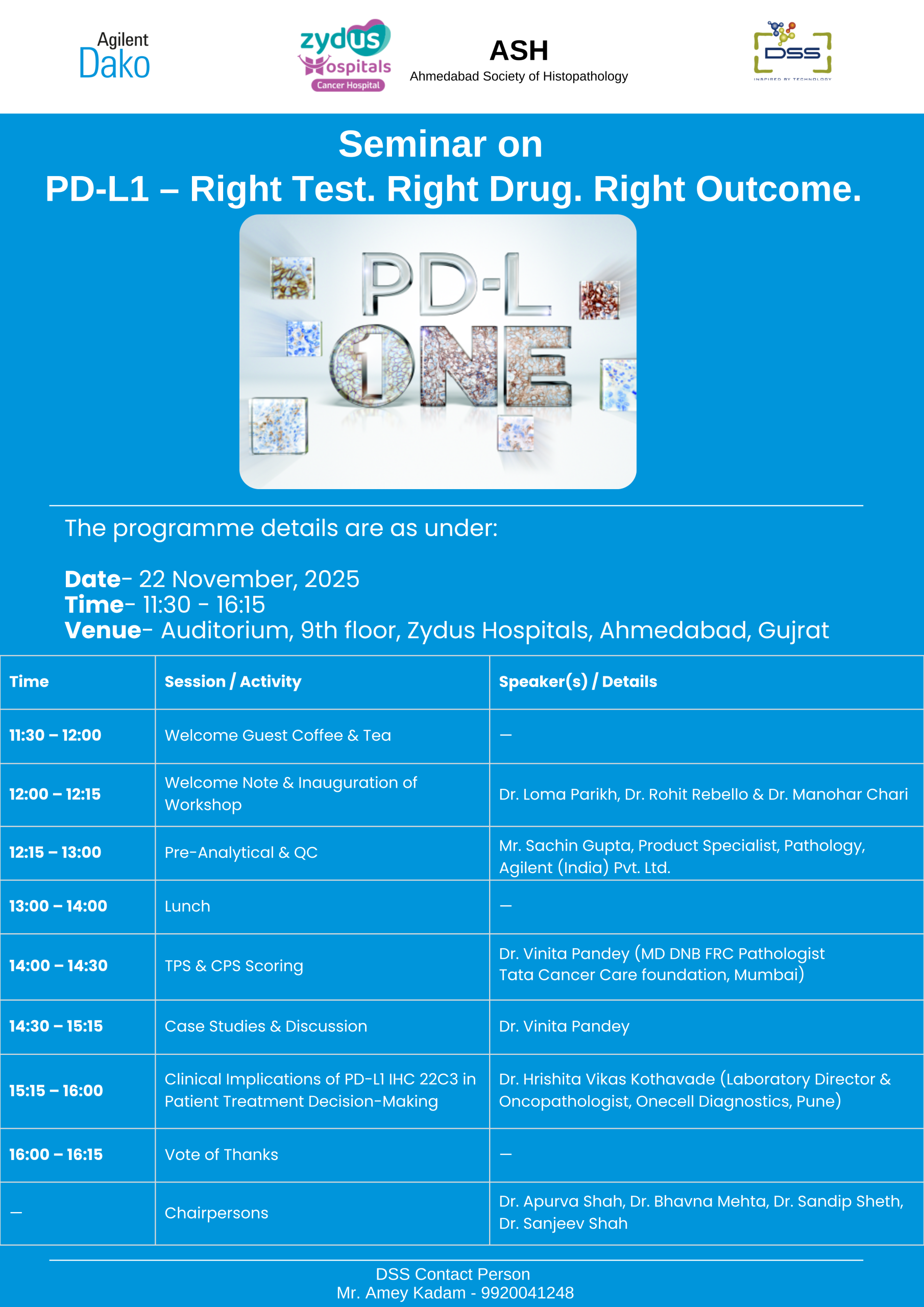 Seminar on PD-L1 – Right Test. Right Drug. Right Outcome.